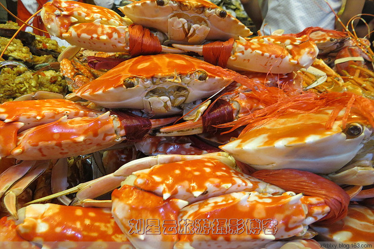 去连云港两日游在那吃海鲜大排档