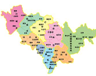 现辖1个副省级市,7个地级市,延边朝鲜族自治州和长白山管委会,60个县图片