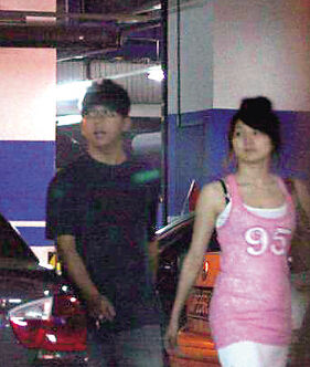 胡海泉昔日与女友被拍（资料图）