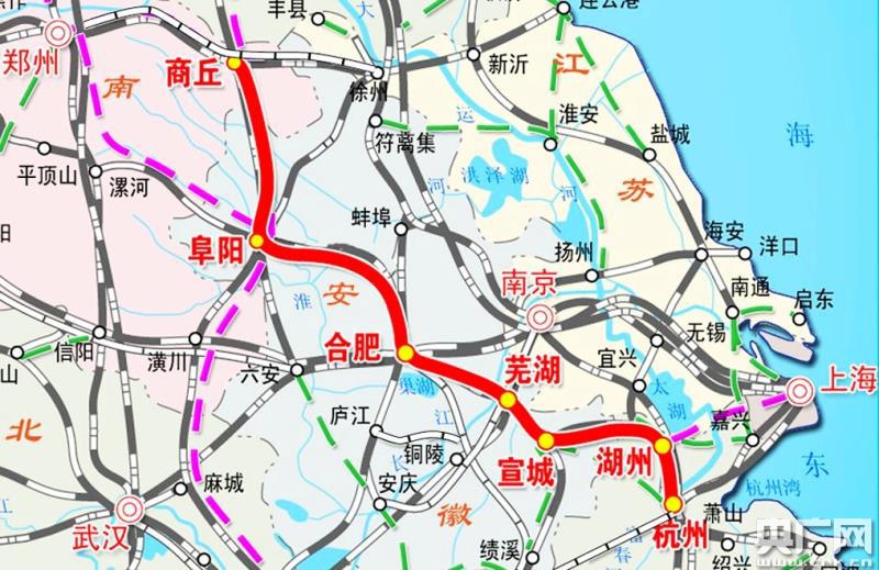 郑阜铁路安徽段,商合杭铁路商合段今起联调联试