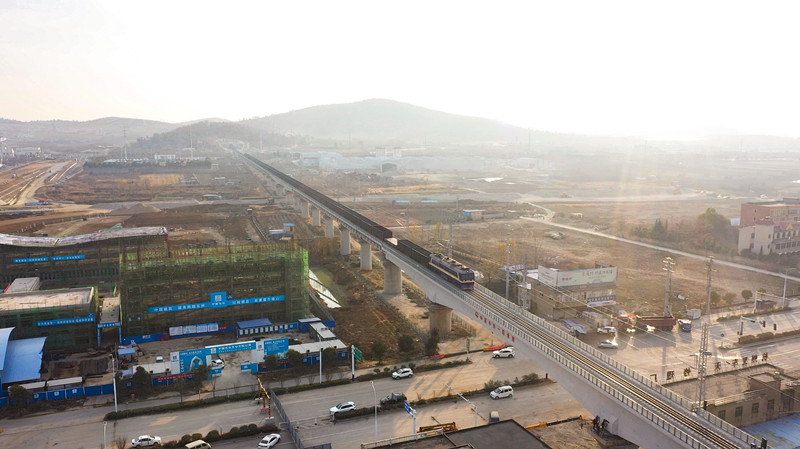 水蚌铁路蚌埠段改线工程今天建成通车