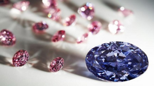 澳大利亚矿区发现一枚罕见紫色钻石 原石重达9.17克拉
