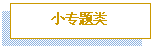 文本框: 小专题类