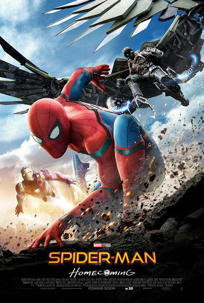 《蜘蛛侠:英雄归来》回归复联版海报预告双发