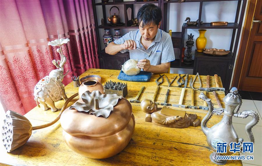 河北大城:四代坚守传承错金银錾刻技艺