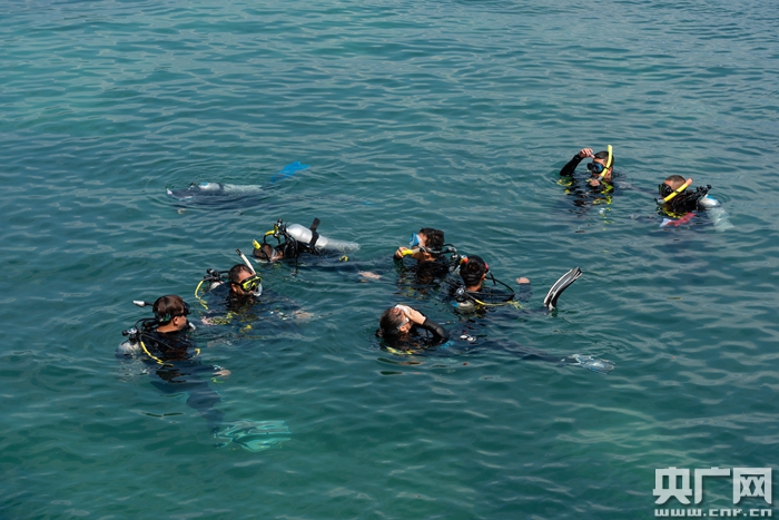海南分界洲岛为公益救援队提供水下救援培训