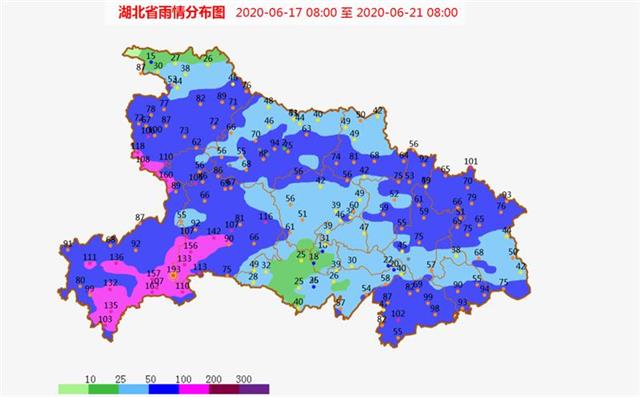 受降雨影响 湖北江河湖库水位总体上涨较快