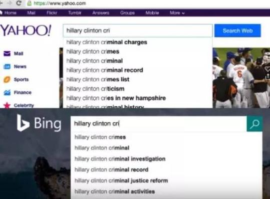 媒体：谷歌被指操纵搜索算法支持希拉里