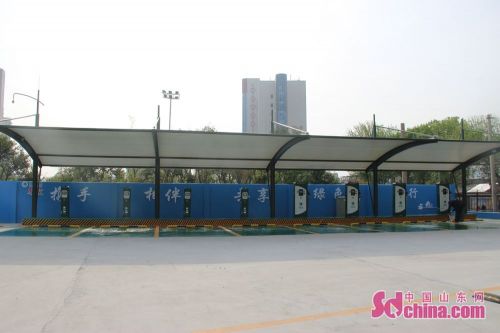 济南首个停车场充电桩来了!