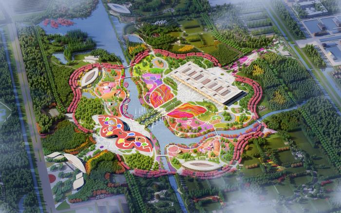 2021年相约崇明第十届花博会会花会徽和会歌揭晓发布