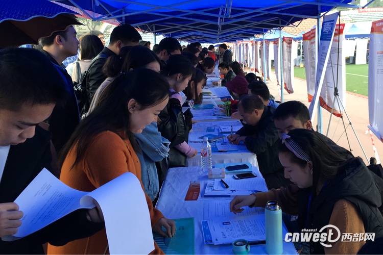 西安 招聘会_大雪挡不住求职热情 就业市场依然僧多粥少(2)