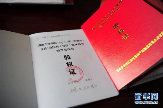 陕西省农村集体产权制度改革激活农村经济活力