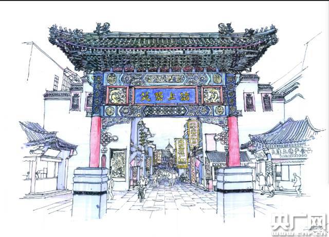 天美·日新|天津美术学院学子钢笔画作品展现"大美天津"