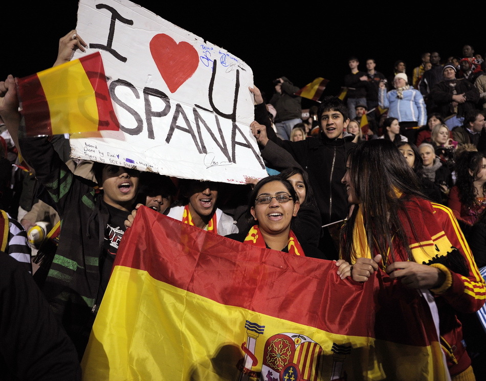 西班牙训练备战世界杯决赛