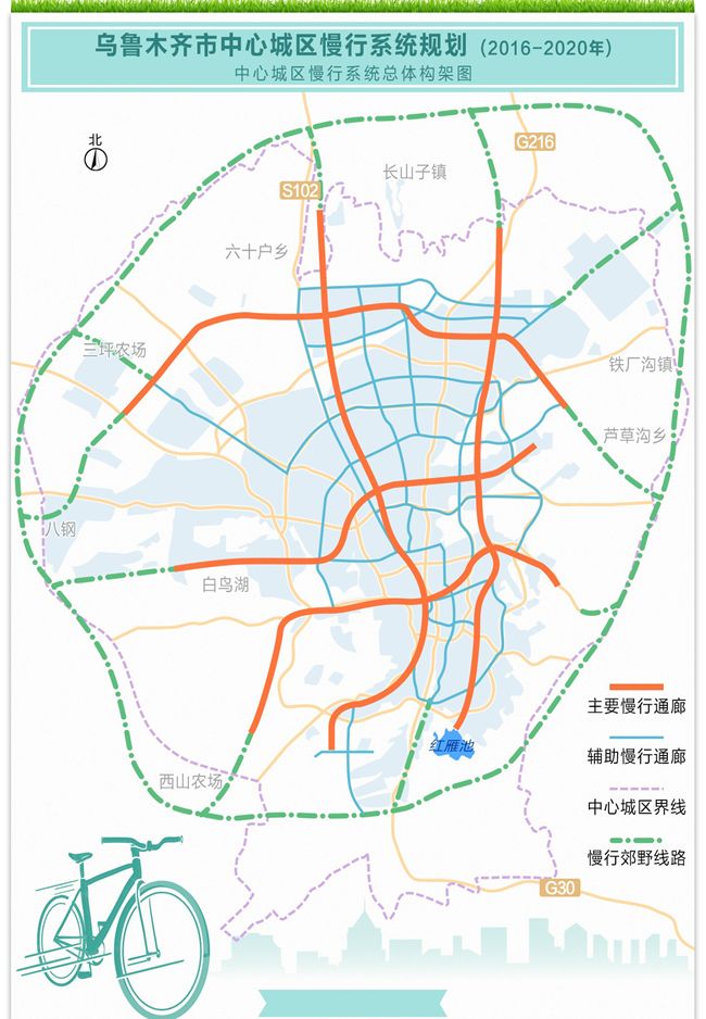 乌鲁木齐市规划打造城市慢行系统图片