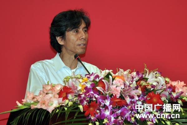 中央人民广播电台经济之声总监蔡万麟致辞