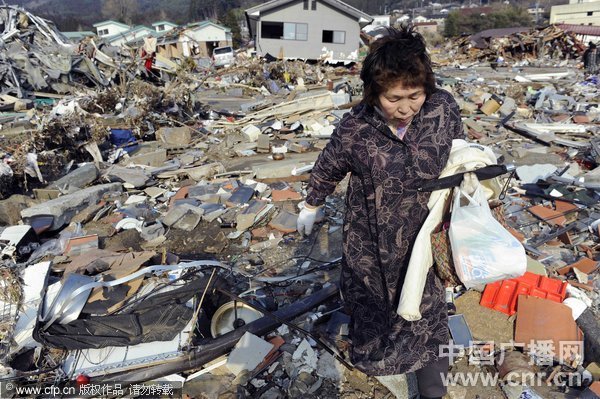 [最新图]日本地震灾民受灾现场