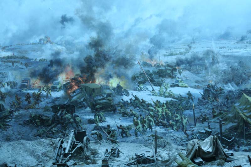 西柏坡三大战役油画(局部)