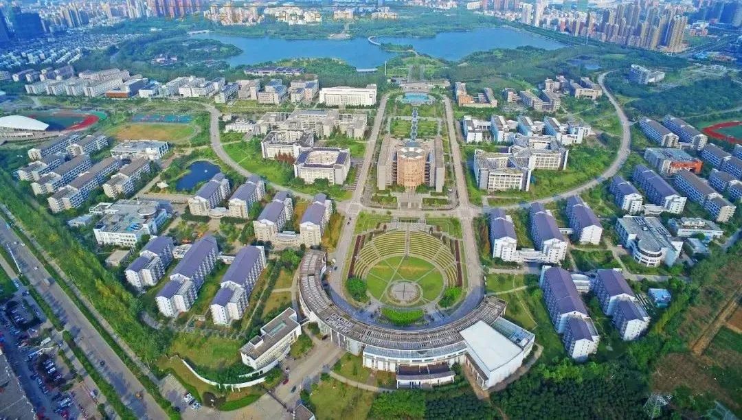 航拍安徽大学新区
