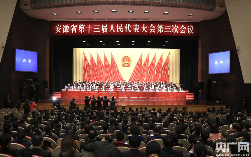 安徽省十三届人大三次会议闭幕