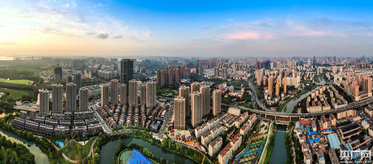 合肥庐阳区鸟瞰图.(央广网发 庐阳区委宣传部供图)