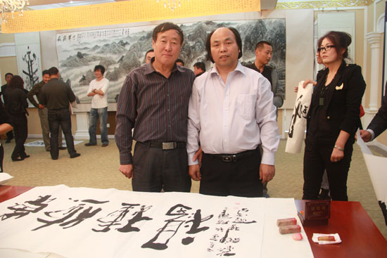 罗伟,中国著名的书法家刘敬一,中国著名书法家张惠臣,中国著名画家