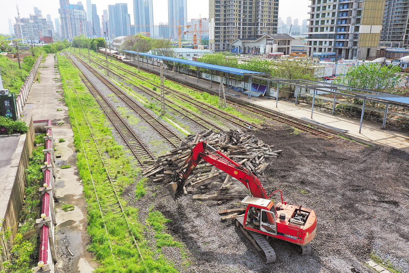 最后一段老京汉铁路拆除