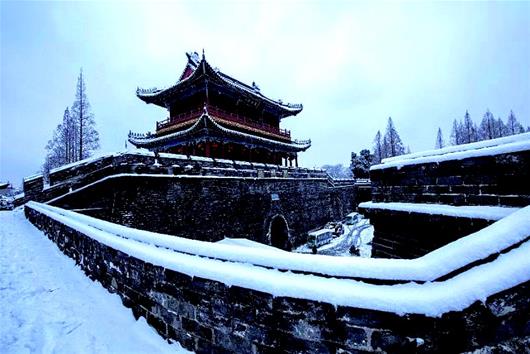 雪花漫天舞 荆楚入画来_央广网