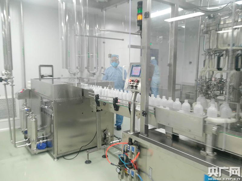 人福医药启用高端无菌液体灌装生产线 可日产消杀产品10万瓶