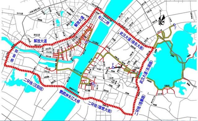 红线范围内为比赛期间交通受影响区域.