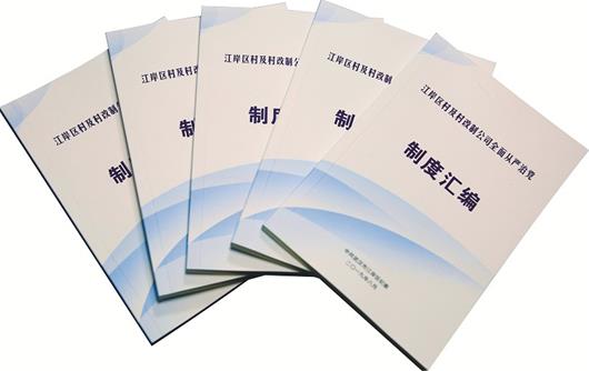 创新编印《制度汇编》 江岸为村及村改制公司上"紧箍"