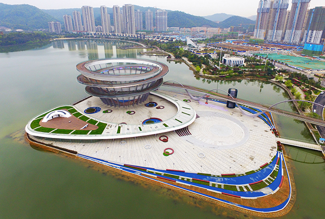 长沙梅溪湖城市岛建设竣工