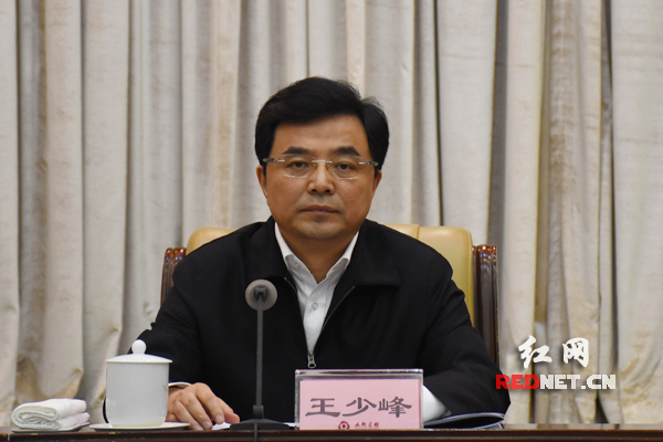 19日,湖南省举行欢送会,湖南省委常委,省委组织部部长王少峰和副省长