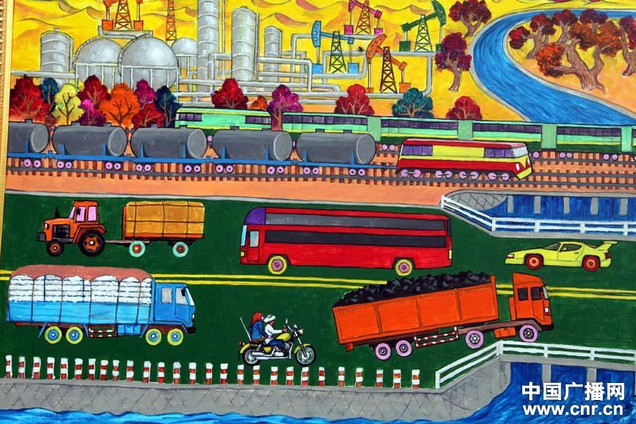 新疆农民画系列之六:经济发展
