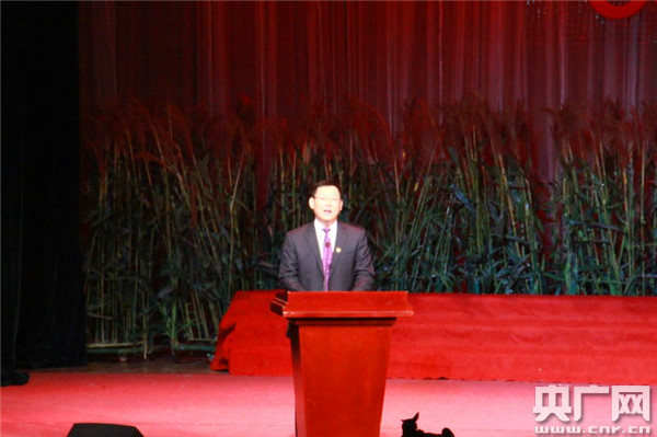 高密市委书记杨建华致辞. 通讯员 商怀静 摄影