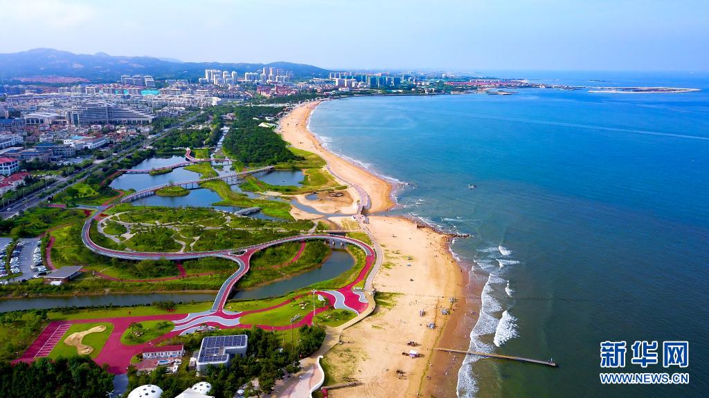 山东日照:扎上"蓝腰带"飘扬"绿丝带"