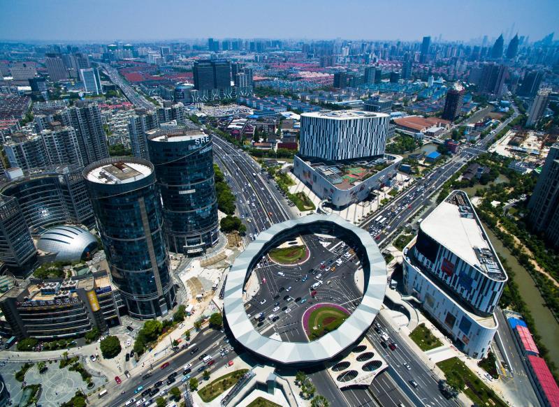 普陀长风生态商务区从2.2拓展到10平方公里,构建四个产业集聚区