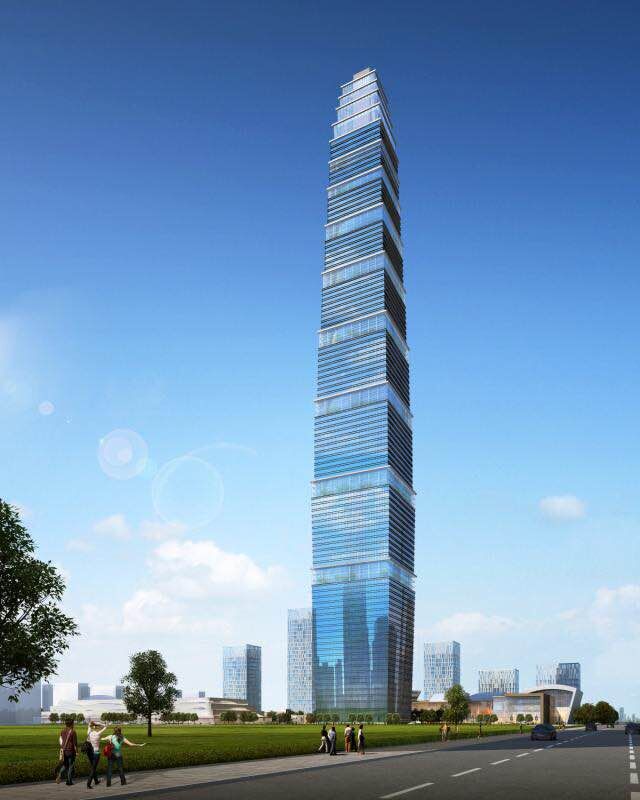 501米"西北第一高"中国国际丝路中心项目在西咸新区破土开建