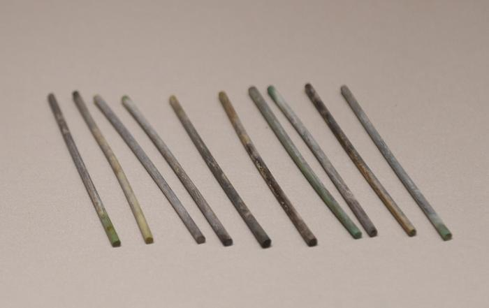 战国时期骨算筹 记者张宇明摄