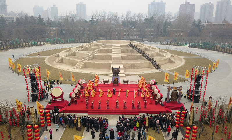 古老的祭祀仪式重现西安天坛