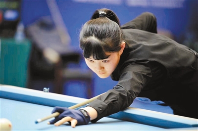 张沐妍在比赛中(资料照片)