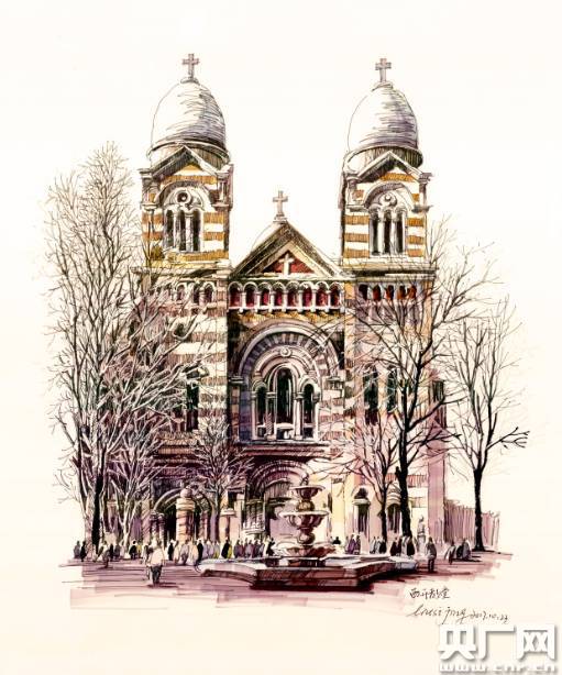 刘思婧2016级研究生《天津西开教堂》