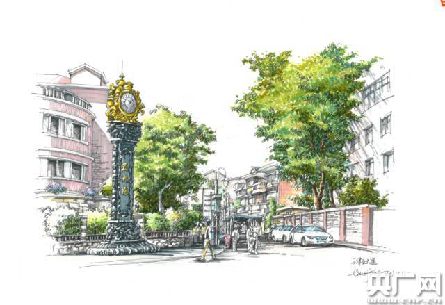 天美·日新|天津美术学院学子钢笔画作品展现"大美天津"