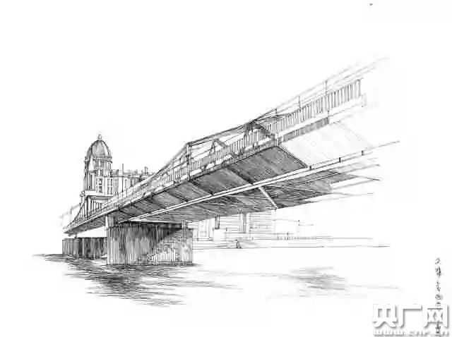 天美·日新|天津美术学院学子钢笔画作品展现"大美天津"