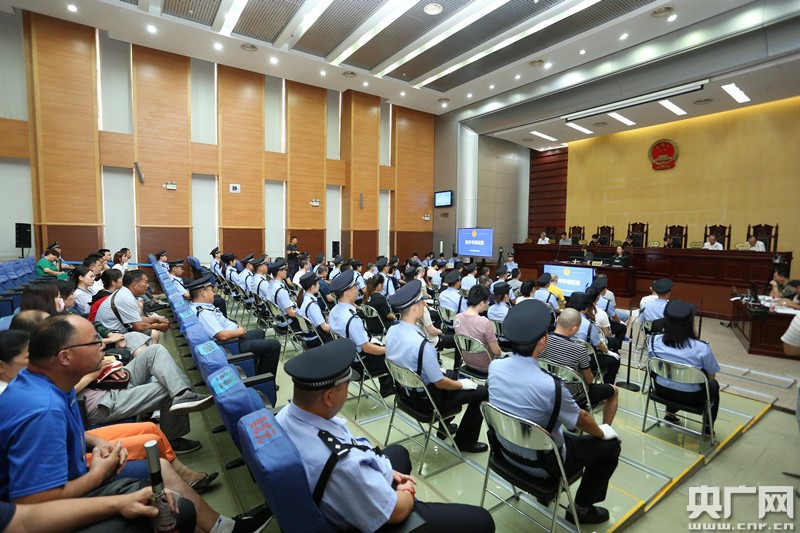 庭审现场(央广网发 河西法院供图)