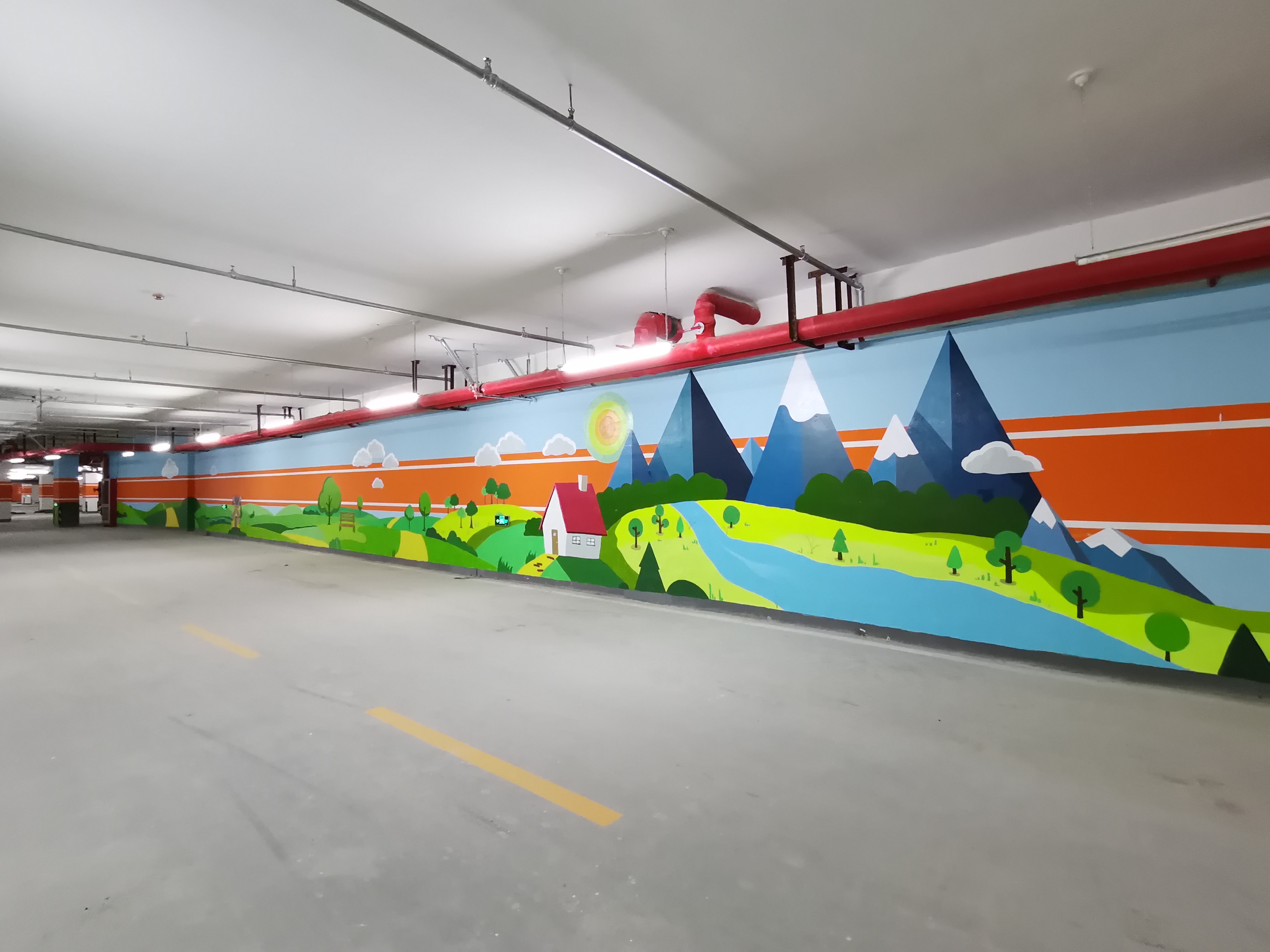 车库彩绘(央广网发 企业供图)