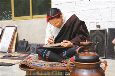 走进“雕刻之乡”—雷火竞技下载—尼木县普松乡(图1)