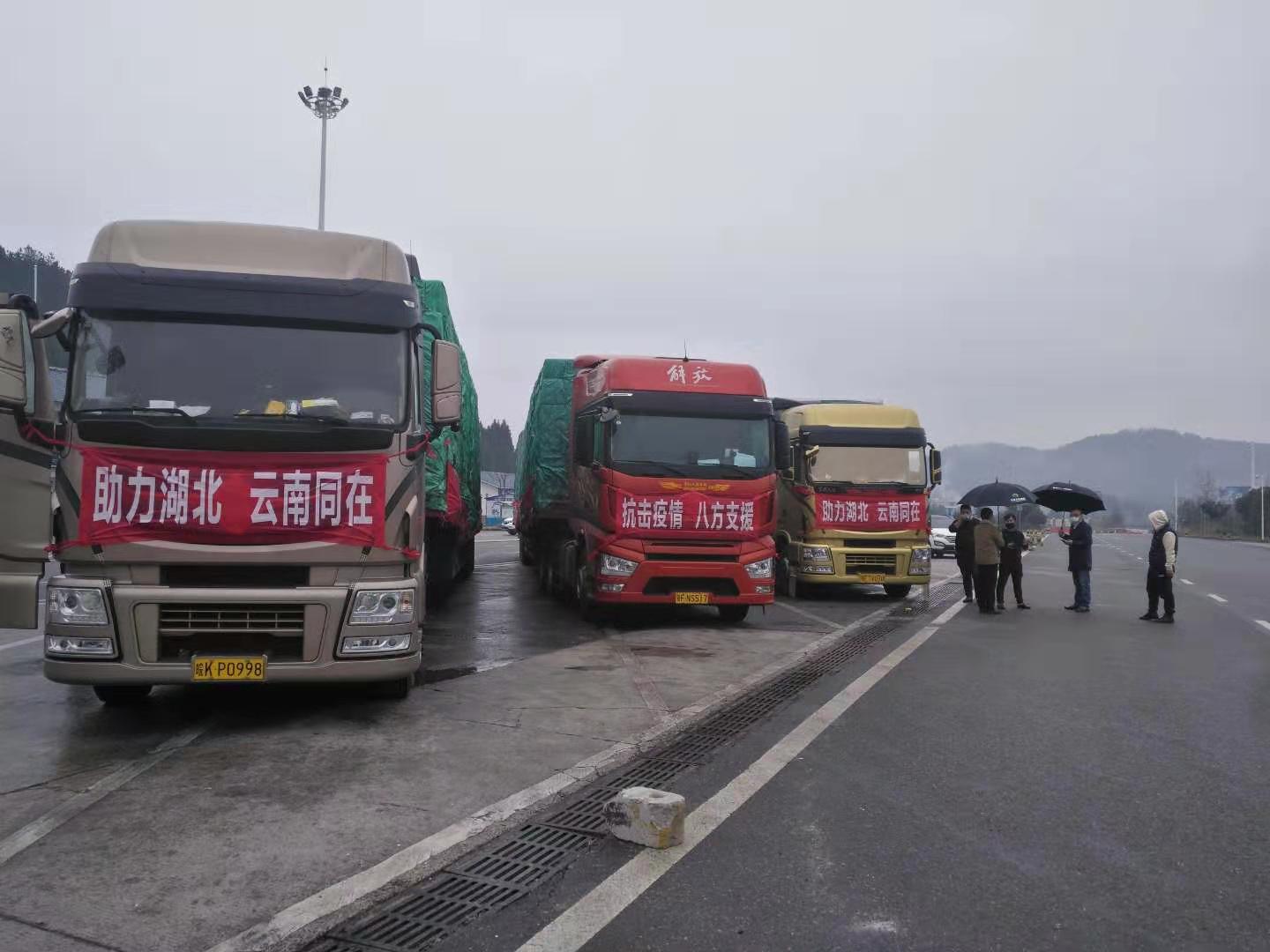 云南省支援湖北武汉首运蔬菜顺利发放到武汉市民手中